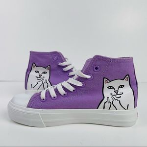 RIPNDIP Women’s Lord Nermal High Top Lavender Lt Purple Sneakers Shoes Size 4
